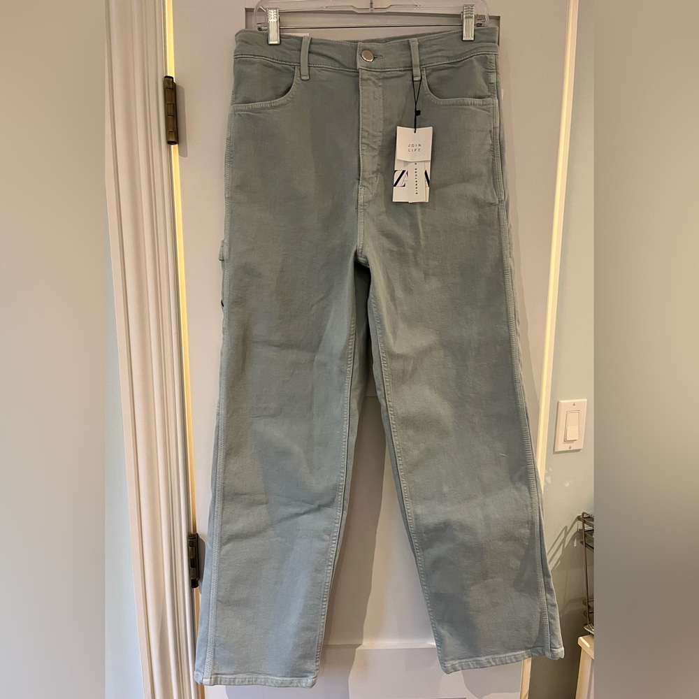 Zara carpenter straight wide leg jeans